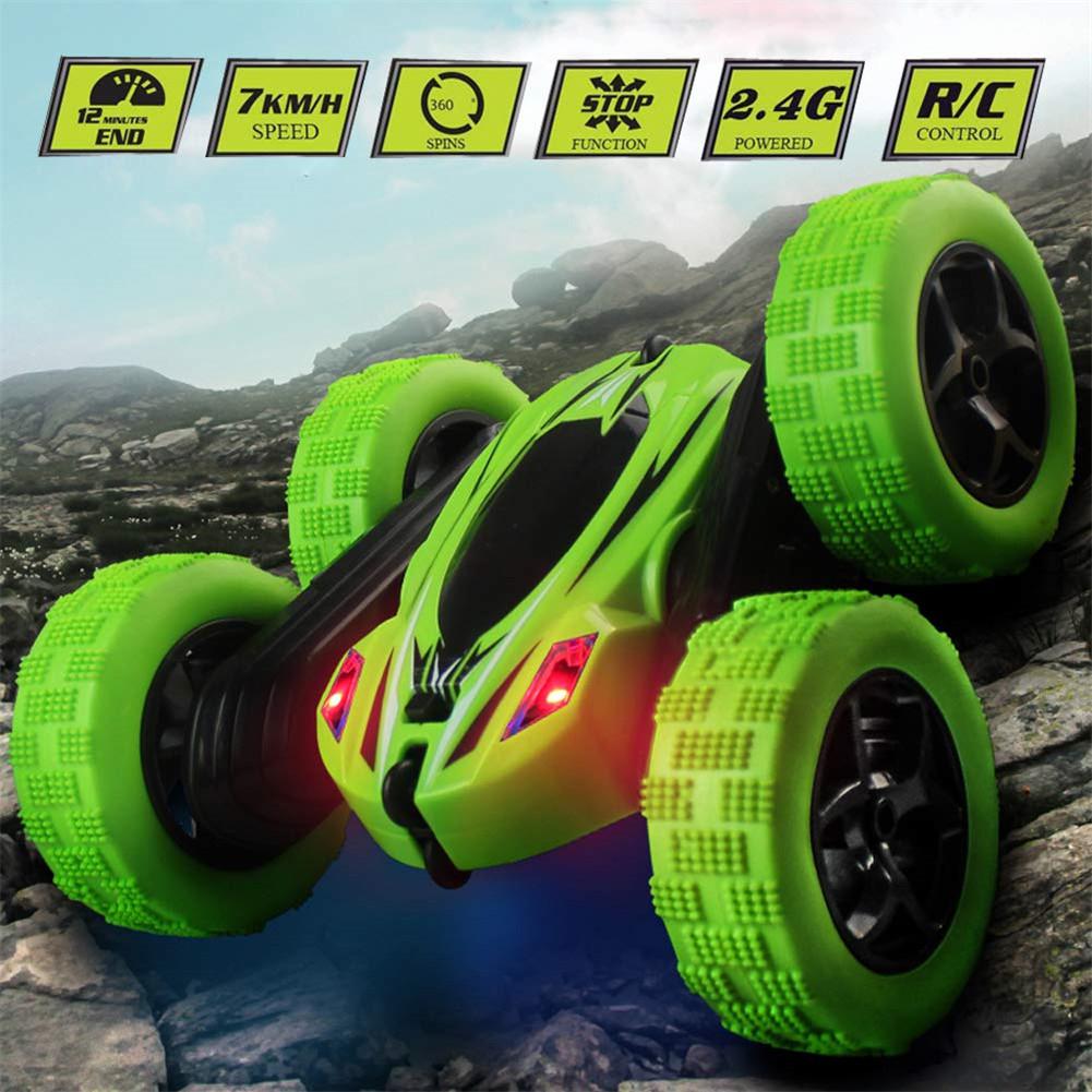 Remote Control Stunt Car with 360 Degree Flip and LED Headlights All Vera Mart