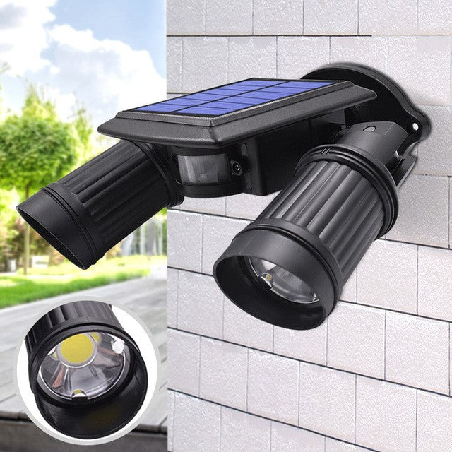 Motion Sensor Solar LED Light with 360 Degree Rotation and 600 Lumens, IP65 Waterproof All Vera Mart