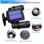 Motion Sensor Solar LED Light with 360 Degree Rotation and 600 Lumens, IP65 Waterproof All Vera Mart