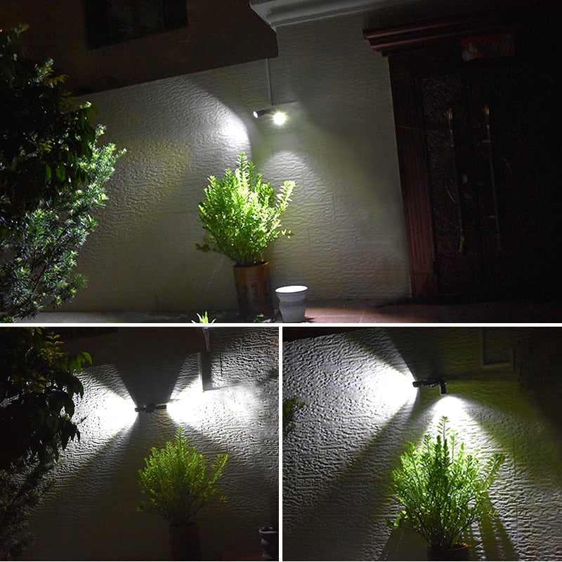 Motion Sensor Solar LED Light with 360 Degree Rotation and 600 Lumens, IP65 Waterproof All Vera Mart