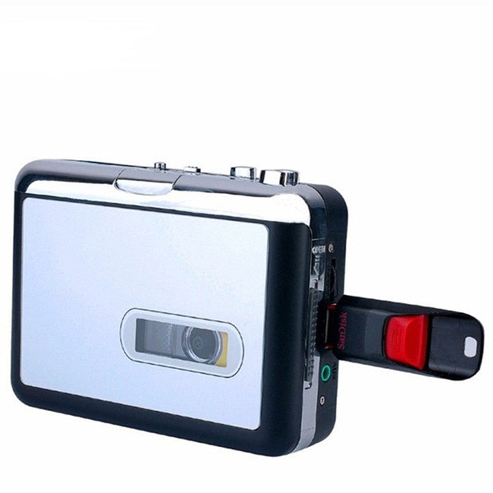 Portable Cassette Player with USB Flash Drive Recording and Stereo Sound Capture All Vera Mart