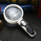 Handheld Magnifying Glass with 20x Magnification and Built-In LED Light All Vera Mart