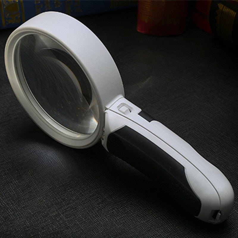 Handheld Magnifying Glass with 20x Magnification and Built-In LED Light All Vera Mart