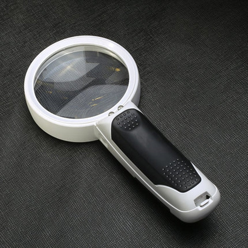 Handheld Magnifying Glass with 20x Magnification and Built-In LED Light All Vera Mart
