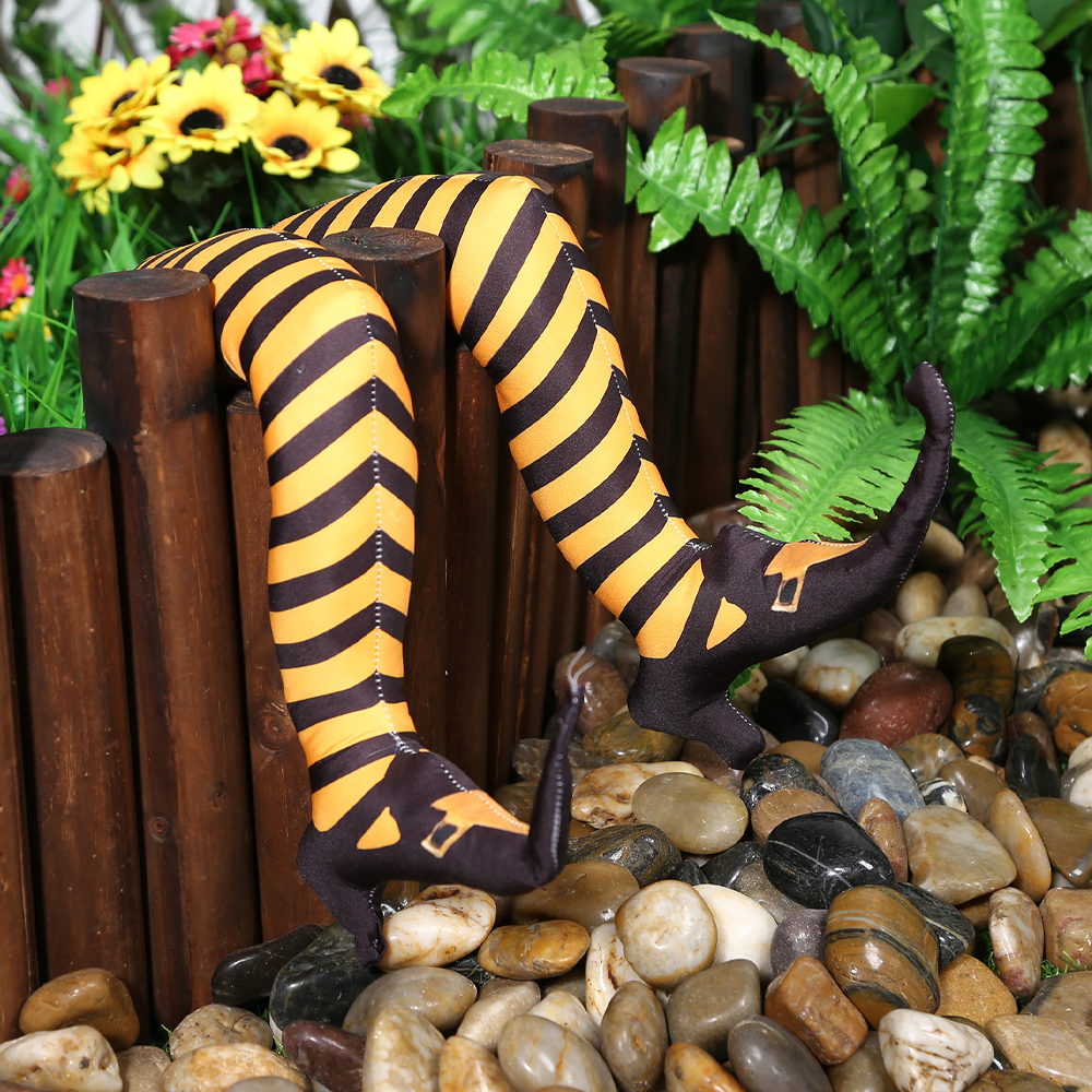 Realistic Witch Legs Halloween Yard Decoration with Installation Stakes