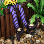 Realistic Witch Legs Halloween Yard Decoration with Installation Stakes