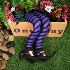 Realistic Witch Legs Halloween Yard Decoration with Installation Stakes
