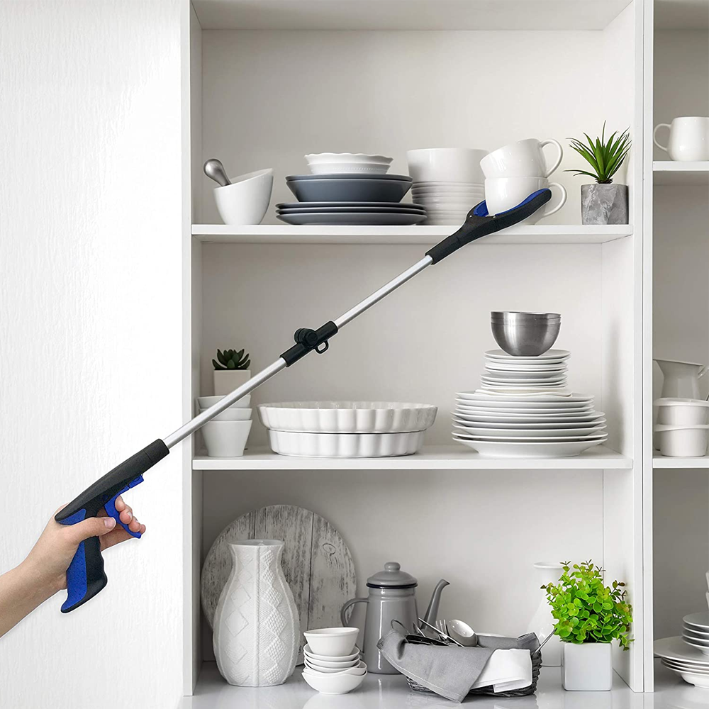 Reaching Tool with 90-Degree Rotating Jaw and 32-Inch Extended Reach, 11lb Capacity All Vera Mart