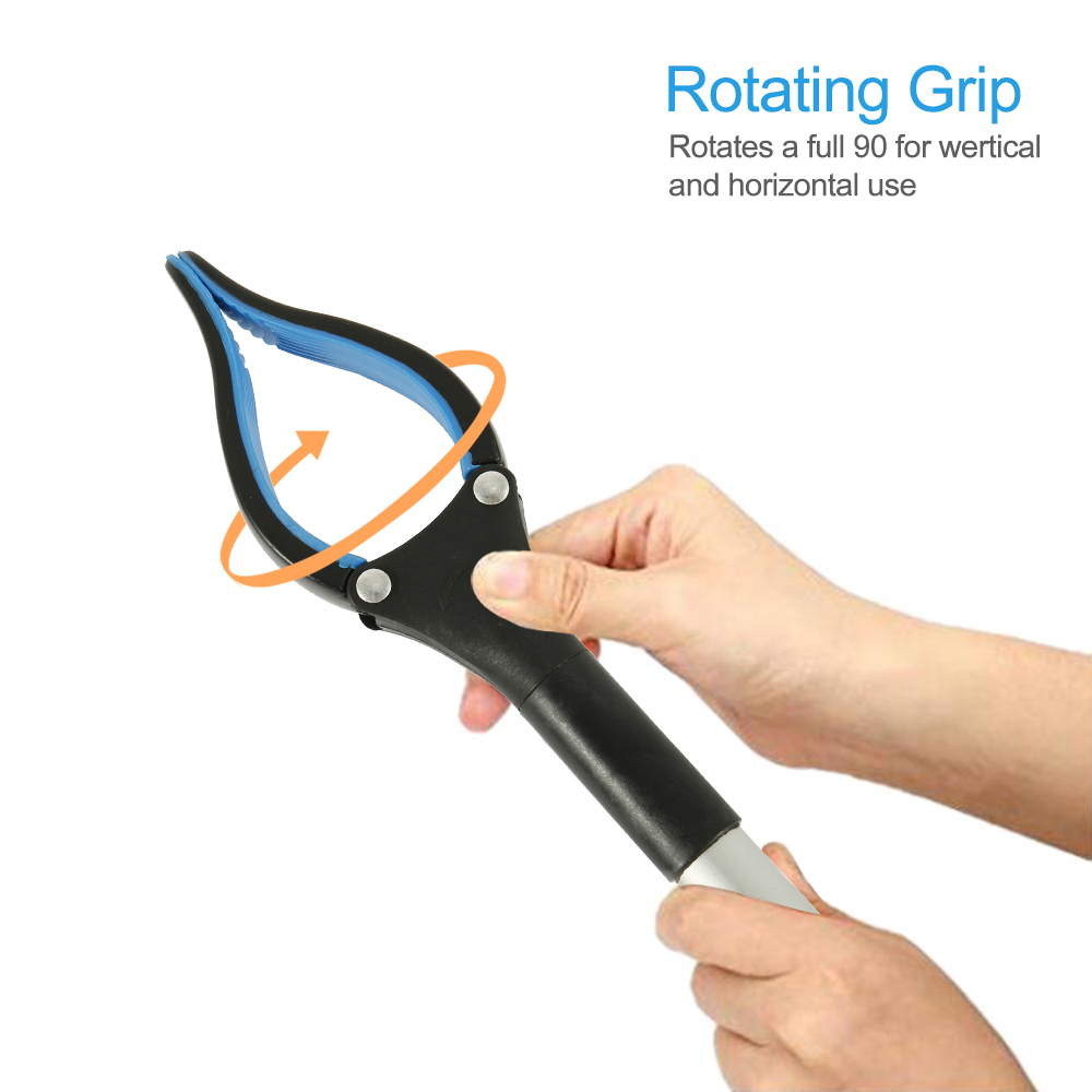 Reaching Tool with 90-Degree Rotating Jaw and 32-Inch Extended Reach, 11lb Capacity All Vera Mart