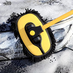 Telescopic Car Wash Brush with Rotating Head and Microfiber Bristles, 19-40 Inches All Vera Mart