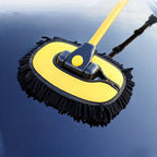Telescopic Car Wash Brush with Rotating Head and Microfiber Bristles, 19-40 Inches All Vera Mart
