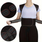 Magnetic Back Brace with 108 Magnets and ABS Support Plates, Infrared Heat All Vera Mart