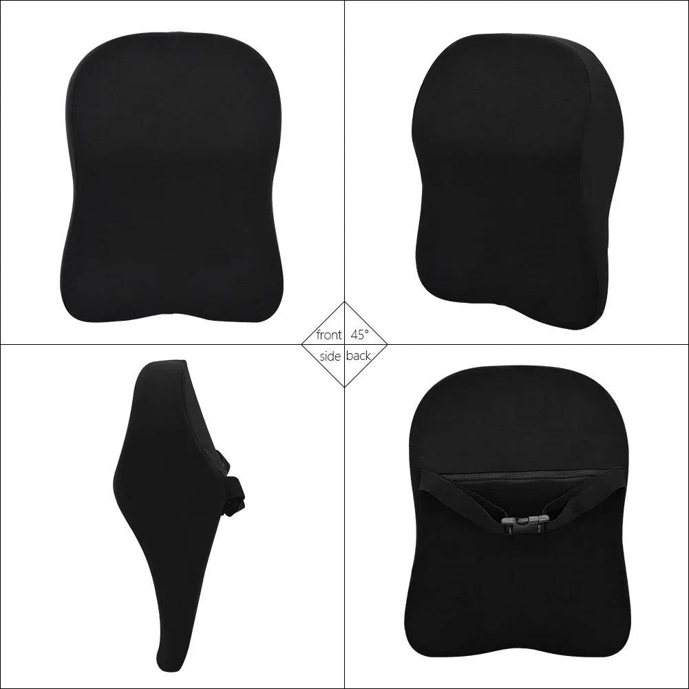 Memory Foam Lumbar Support Pillow with Adjustable Height and Three Point Contact All Vera Mart