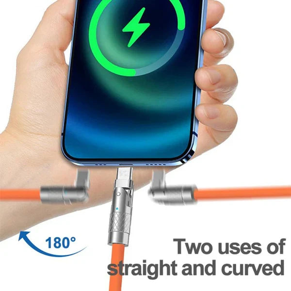 Rotating Charging Cable with 180° Connector and 480 Mbps Data Transfer All Vera Mart
