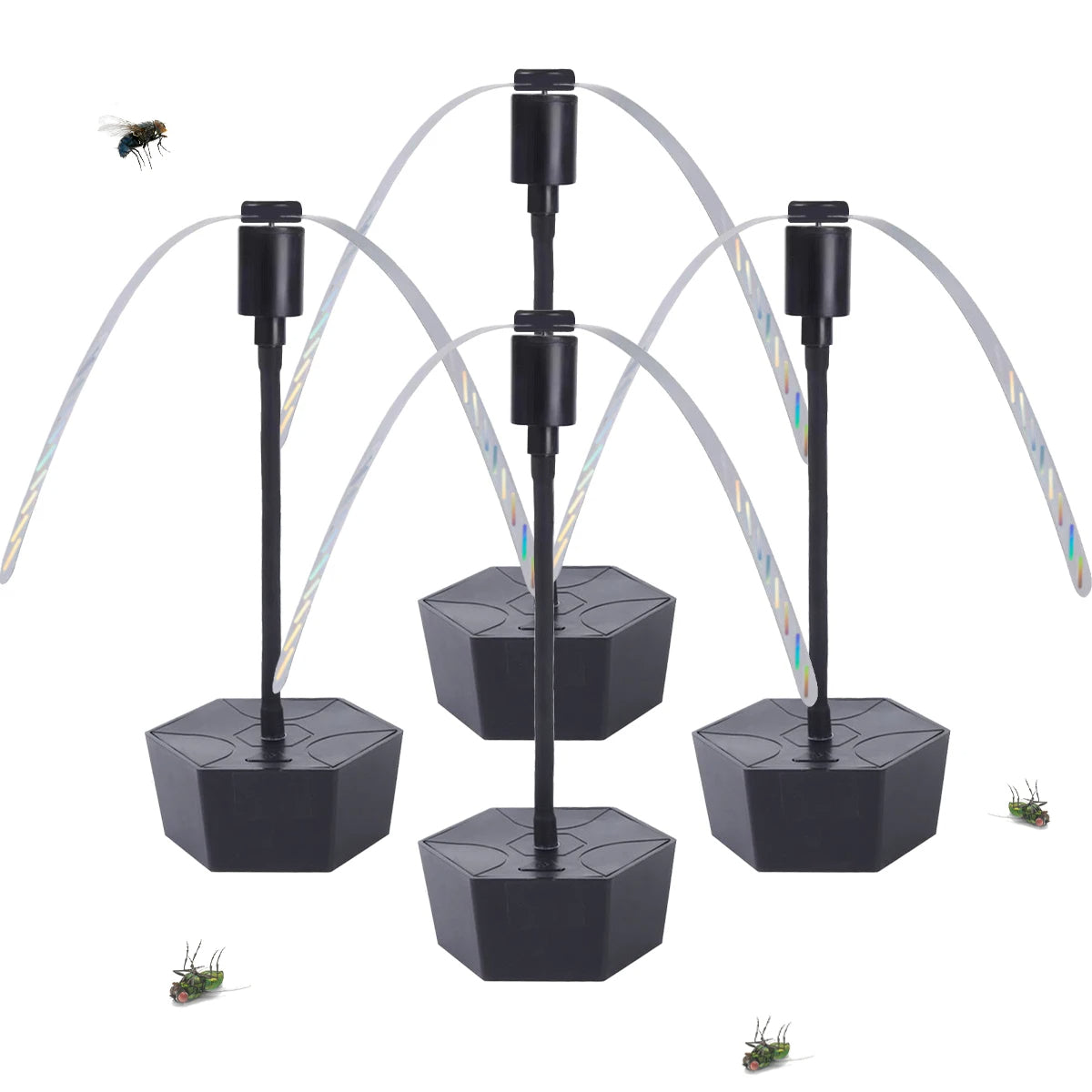 Portable Table Fan with Dual Power and Retractable Design for Fly Deterrent All Vera Mart