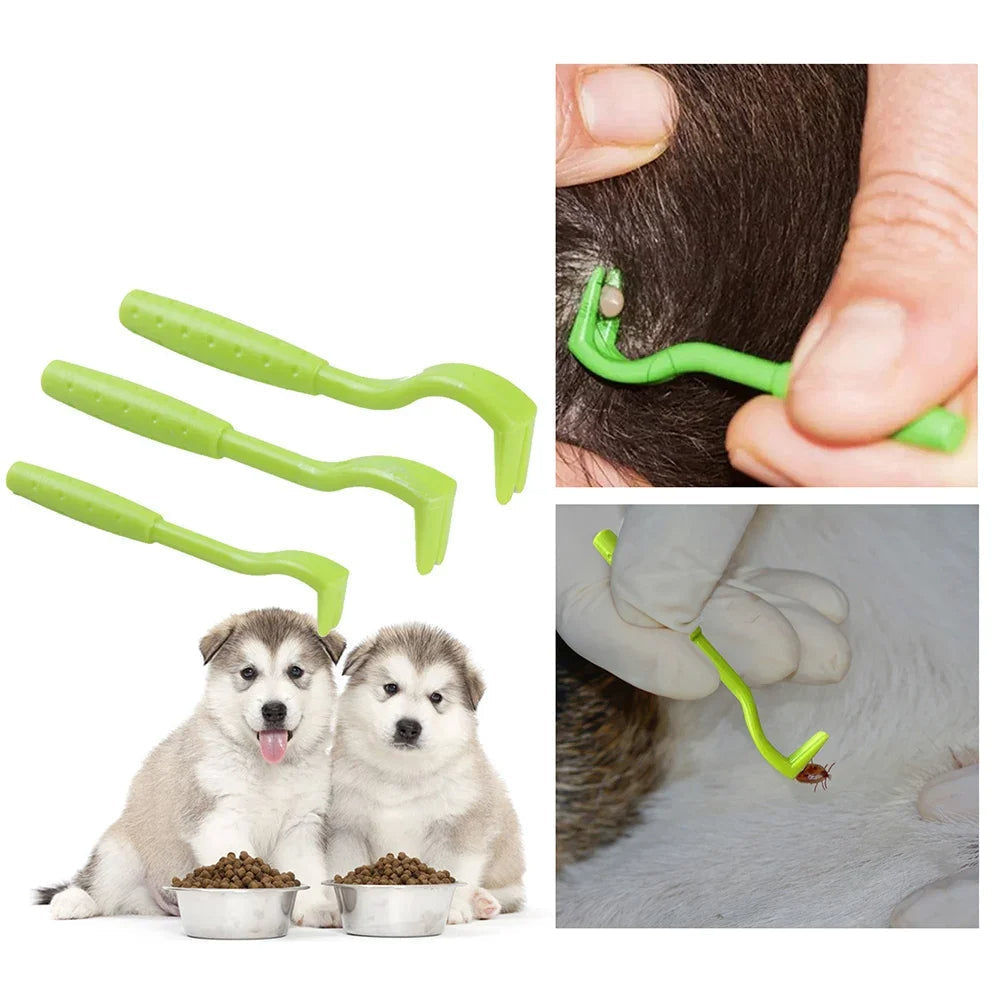 Plastic Tick Removal Tool Set with Three Clip Sizes for Pets and People All Vera Mart