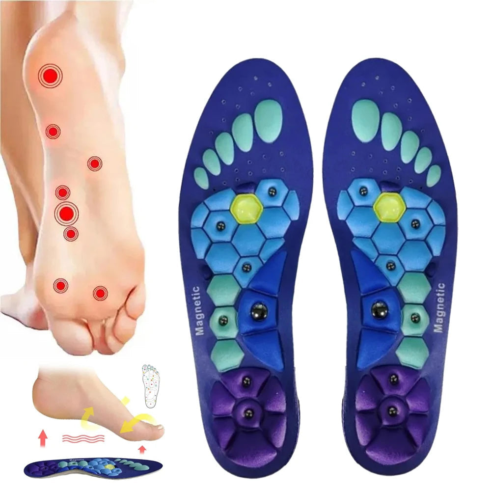 Magnetic Shoe Insoles with Raised Contact Points and Trim To Fit Design All Vera Mart