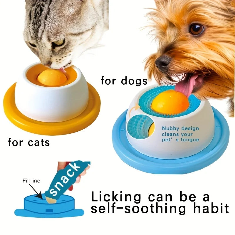 Textured Lick Mat for Cats and Dogs with Grip Base All Vera Mart