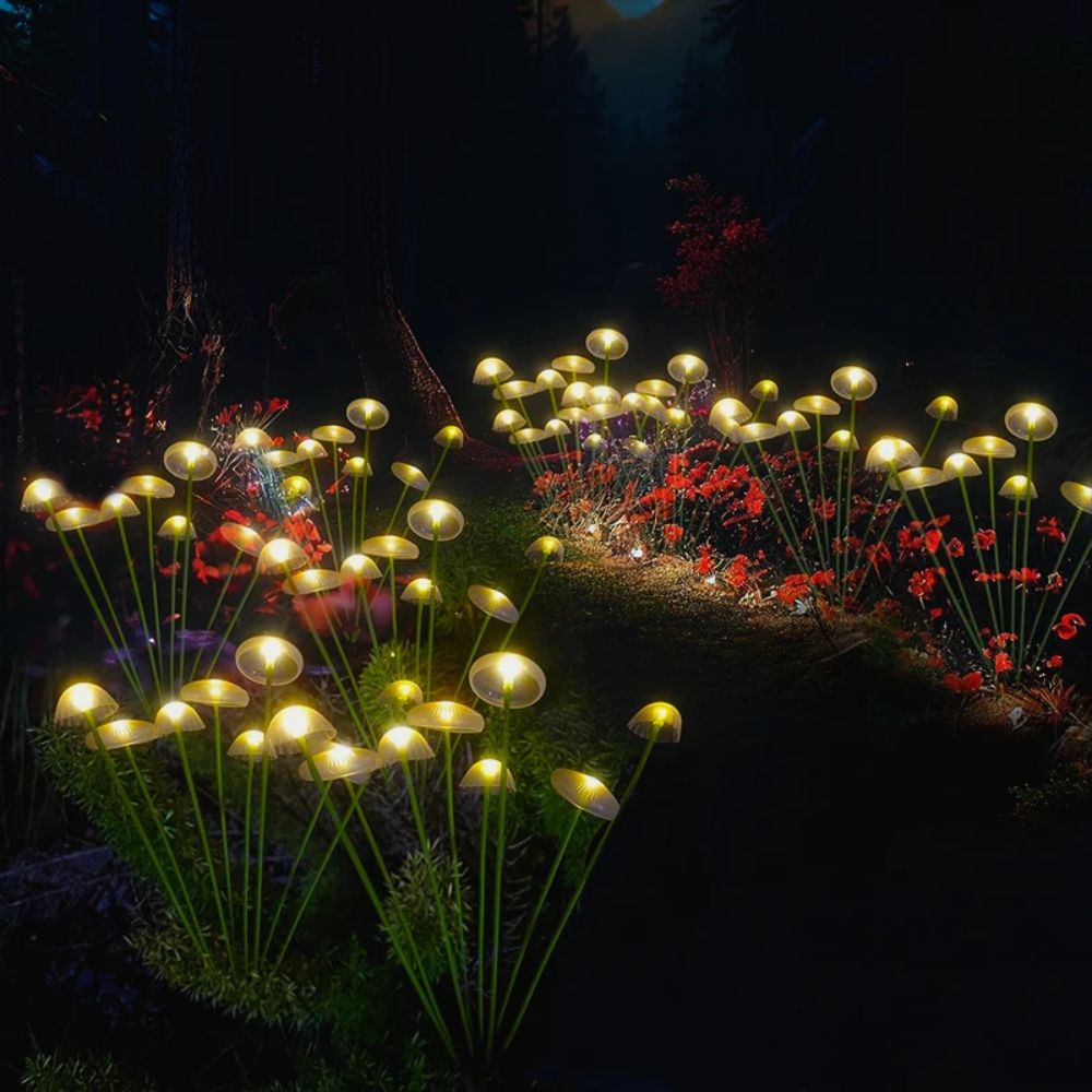 Solar Garden Light with Swaying Jellyfish Design and Dual Lighting Modes All Vera Mart