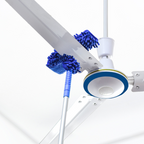 Extendable Ceiling Fan Duster with 180-Degree Flexible Head and Microfiber Bristles All Vera Mart