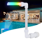 Pool Fountain Spray with LED Light Jets and Adjustable Height All Vera Mart