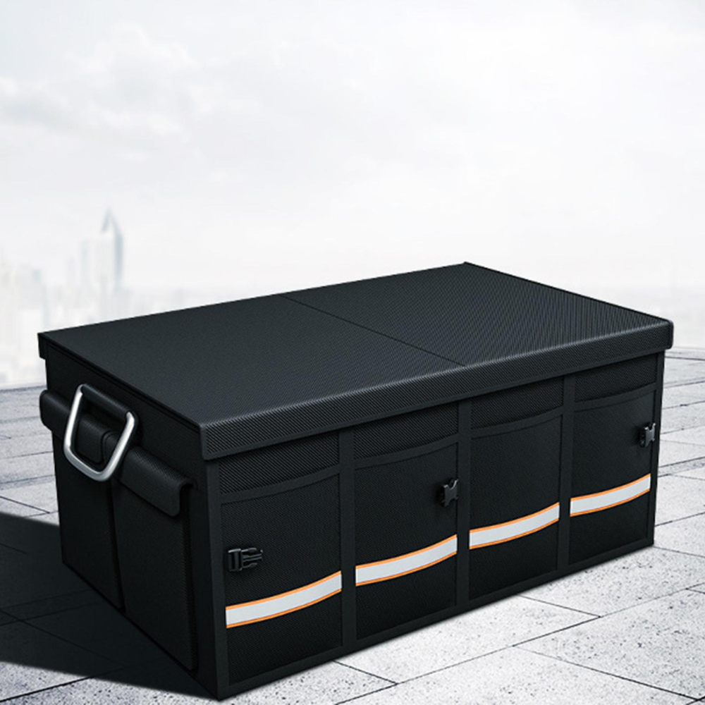Collapsible Car Trunk Organizer with Adjustable Dividers and Moisture Resistant Base All Vera Mart