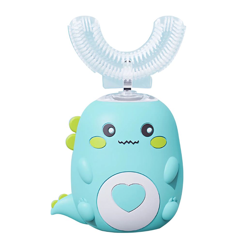 U-Shape Kids Toothbrush with Sonic Vibration and Blue Light Technology, Rechargeable All Vera Mart