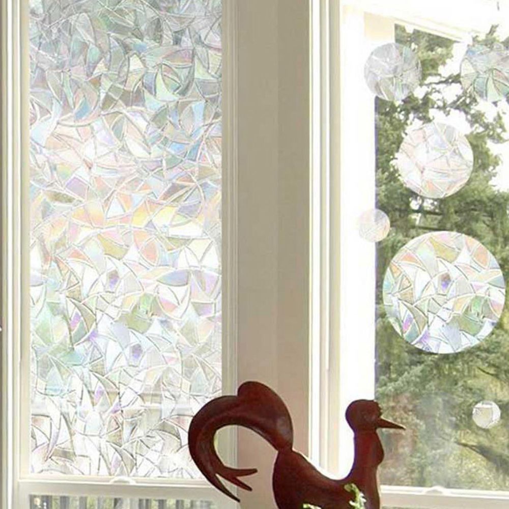 Static Cling Rainbow Window Film with UV Ray Blocking and Heat Control All Vera Mart