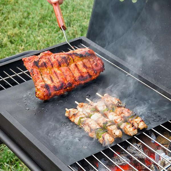 Nonstick Grill Mat with Heat Resistance and Dishwasher Safe Design All Vera Mart