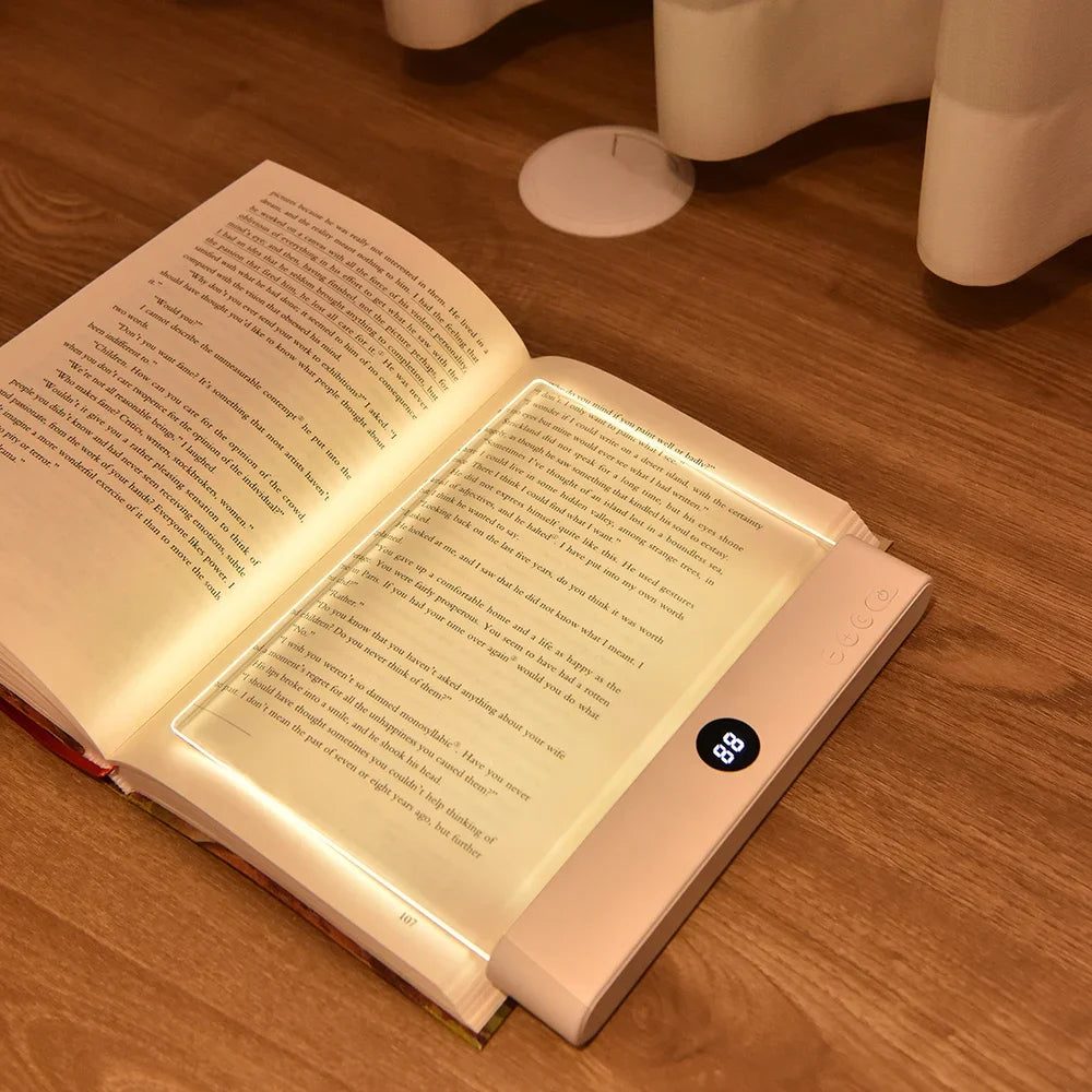 Rechargeable Flat Panel Reading Light with 3 Color Modes and Adjustable Brightness All Vera Mart