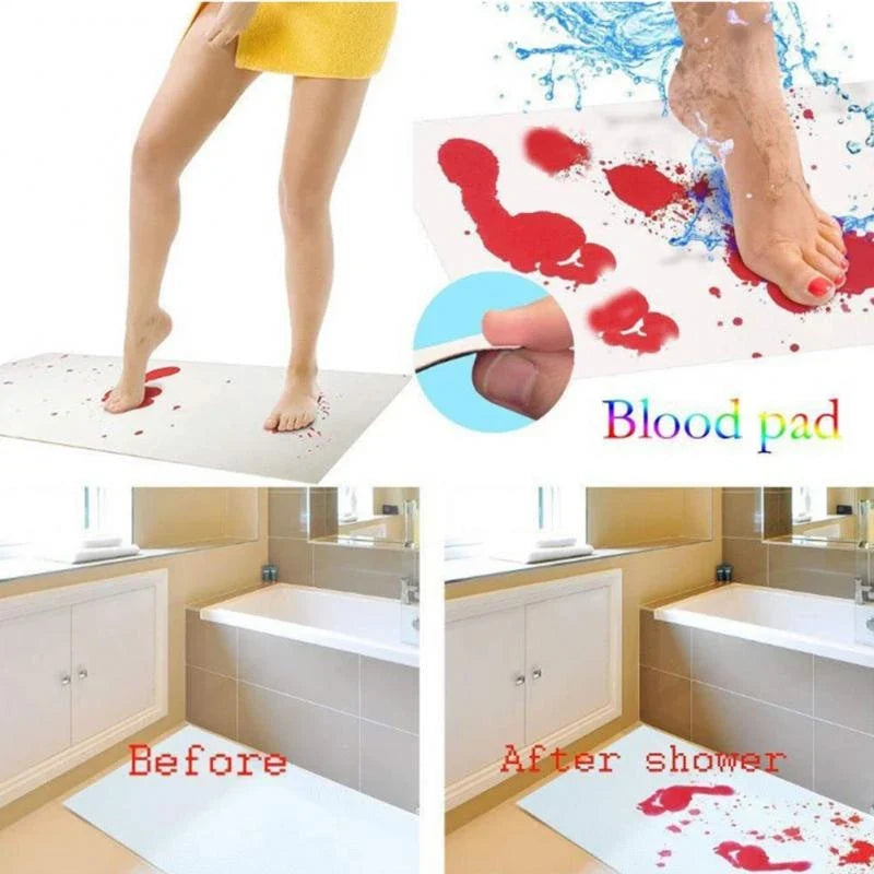 Temperature Reactive Shower Mat with Slip Resistant Texture and Quick Drying PVC All Vera Mart