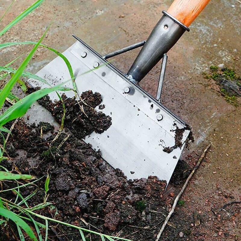 Adjustable Shovel with Scraper and Squeegee Head for Weeds, Moss, and Surfaces All Vera Mart
