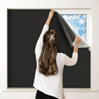 Blackout Window Film with Static Cling and Trim-to-Fit Design, Squeegee Included All Vera Mart