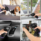 Handheld Air Blower with 156.6 MPH Airflow and Interchangeable Nozzles, 60 Min Runtime All Vera Mart