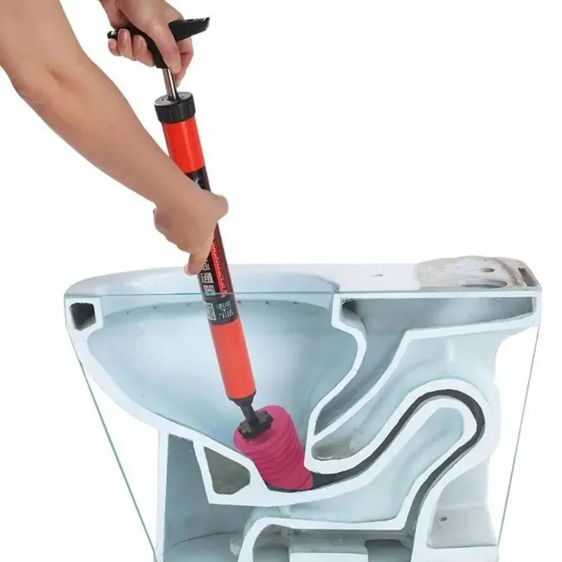Air Pressure Plunger with 120PSI Blast and Multiple Interchangeable Heads All Vera Mart