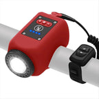 Handlebar Horn and Light with Split Remote Control and Four Light Modes All Vera Mart