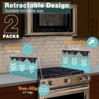 Telescoping Stove Gap Filler with Silicone Grips and Heat Resistant Design, 13.8-27.5in All Vera Mart