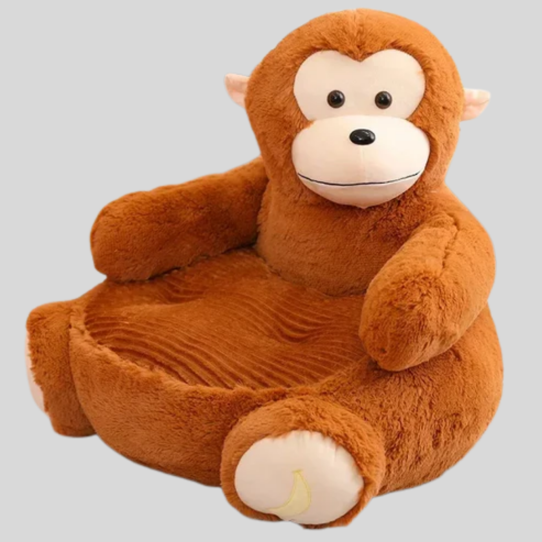 Plush Pet Bed with Raised Edges and Removable Zippered Cover, Animal Shaped Design All Vera Mart
