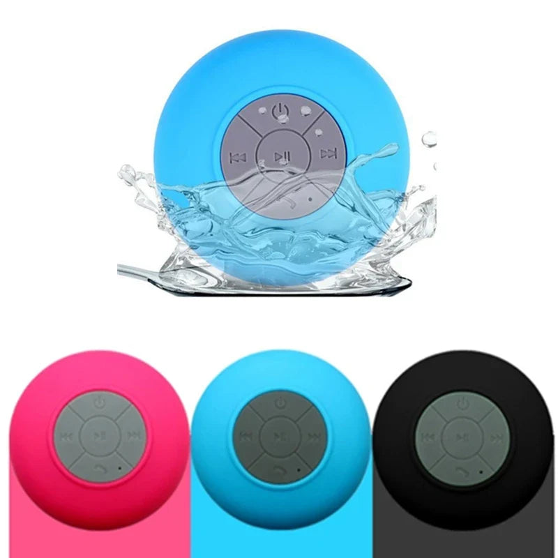 Waterproof Wireless Speaker with Suction Cup Mount and Hands-Free Calling, 10-Hour Battery All Vera Mart