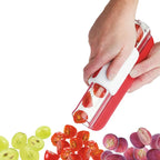 Cherry Tomato and Grape Slicer with Concealed Stainless Steel Blade, Dishwasher Safe All Vera Mart