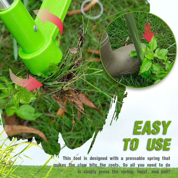 Standing Weed Puller with Three Steel Claws and Foot Pedal Lever All Vera Mart