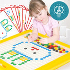 Magnetic Drawing Pad with Sealed Beads and Magnetic Pen for Kids, 20 Pattern Cards All Vera Mart