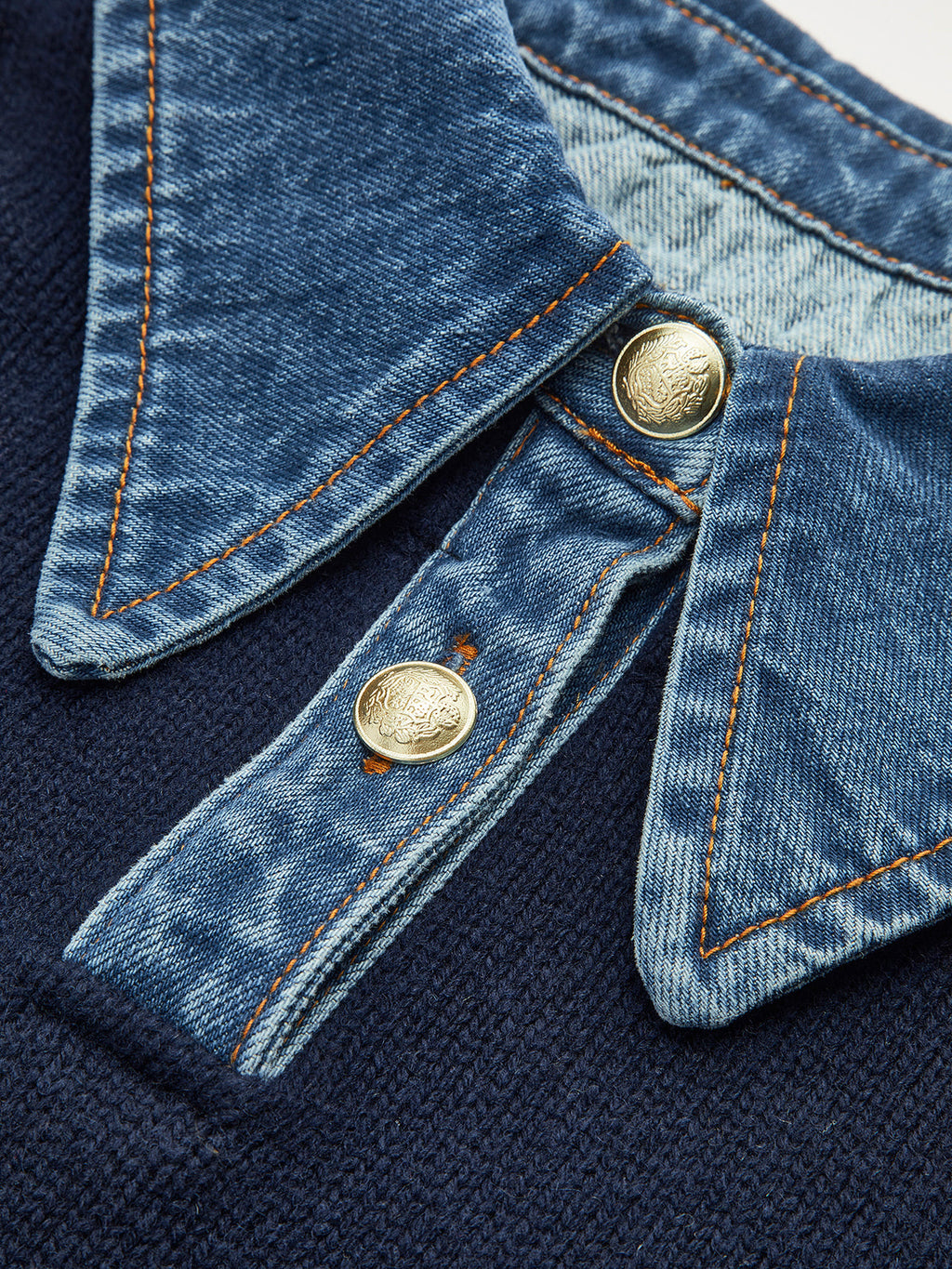 Button Front Pullover Sweater with Shift Fit and Metal Fasteners All Vera Mart