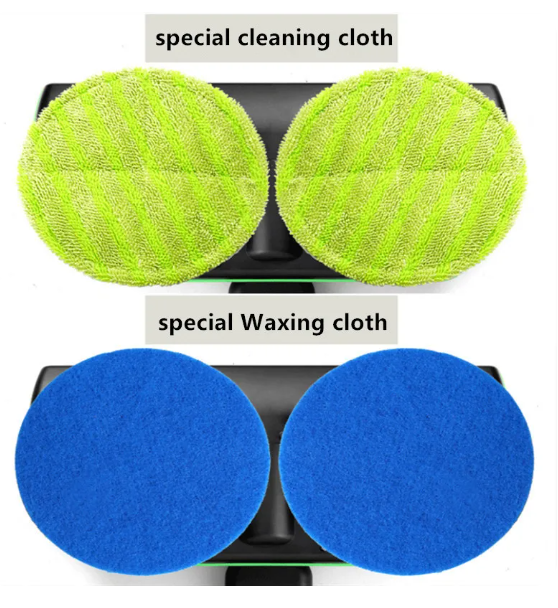 Dual Motor Electric Spin Mop with 180 Degree Swivel Head and Extendable Pole All Vera Mart