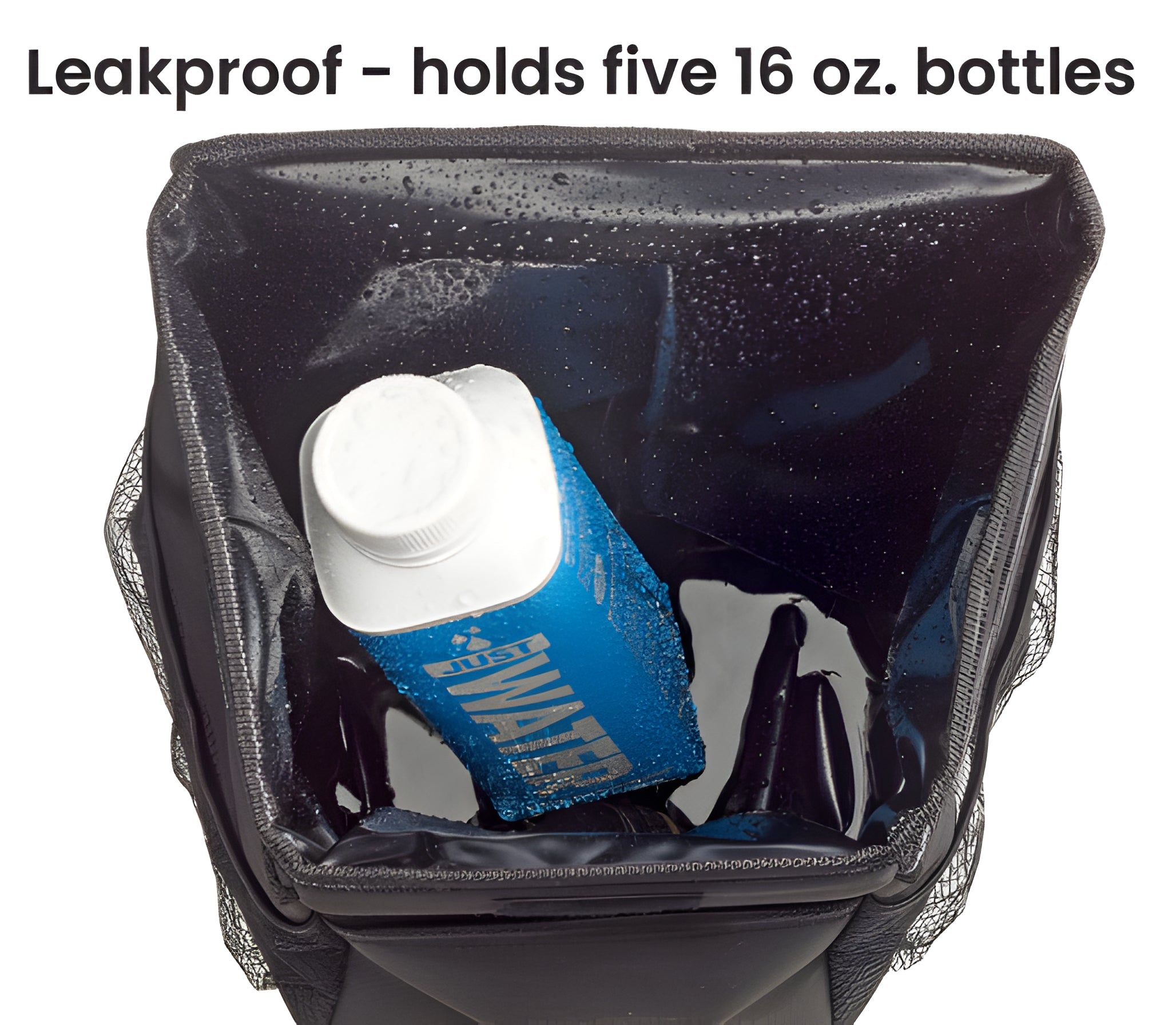 Compact Car Trash Can with Waterproof Vinyl Lining and Rubber Lid, 2-Gallon Capacity All Vera Mart