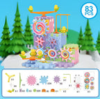 Motorized Gear Building Blocks Set with 83 Pieces and Battery Motor All Vera Mart