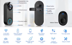 Smart Video Doorbell with 1080P HD Camera and Motion Detection, Night Vision All Vera Mart