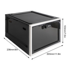 Refrigerator Storage Bin with Combination Lock and Clear Walls, Ventilation Holes All Vera Mart