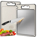 Double-Sided Stainless Steel Cutting Board with Silicone Edge Grip All Vera Mart