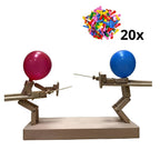 Wooden Balloon Battle Game with Sword and Shield Arms for Two Players All Vera Mart